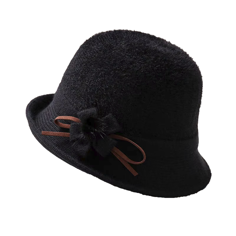 Evie 1920s Vintage Style Cloche Hat in Black