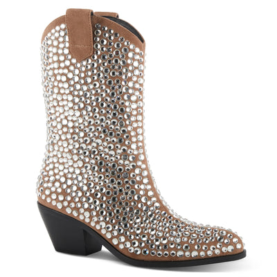 Starshow Western Bootie in Tan