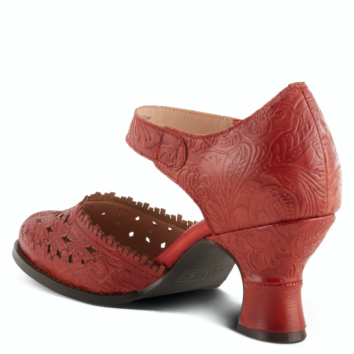 Visionary Ankle Strap Shoe in Red