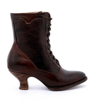 Eleanor Victorian Inspired Boots in Teak Rustic – Nataya